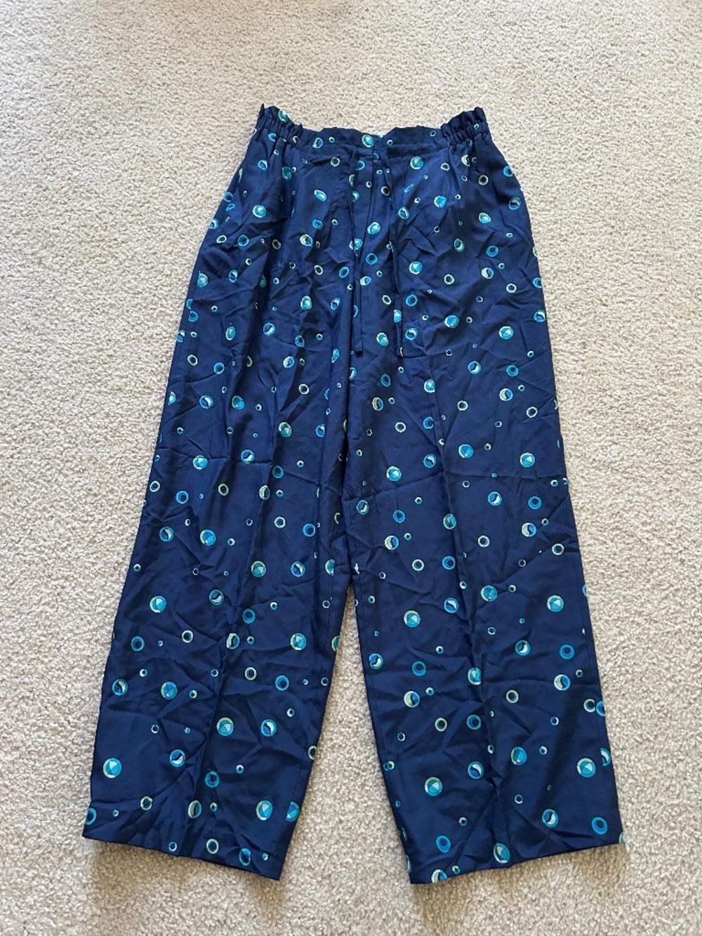 Liz Claiborne Collection 100% silk polka dot pants Sz 14 Women’s